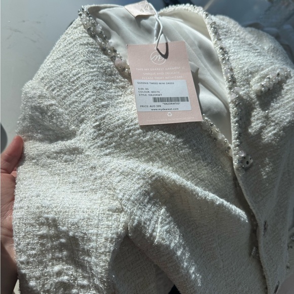 My dearest Queenie Tweed Mini Dress size XS NWT - Picture 15 of 16